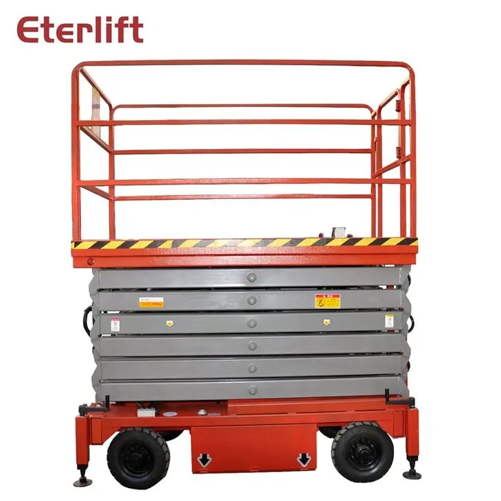 Mesa elevatória elétrica hidráulica com tesoura