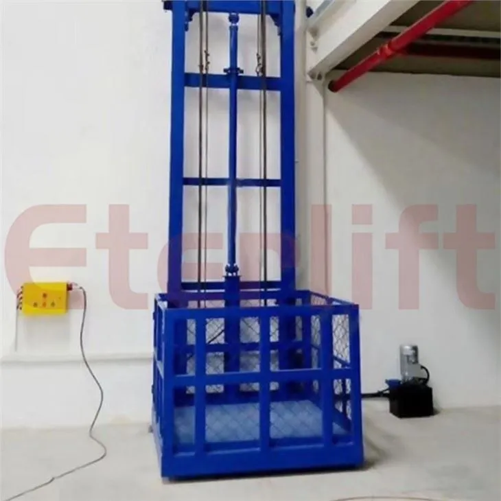 Elevador hidráulico para armazém