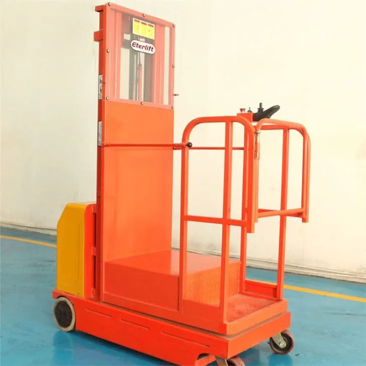 Selecionador de pedidos semi elétrico de 4,5 metros