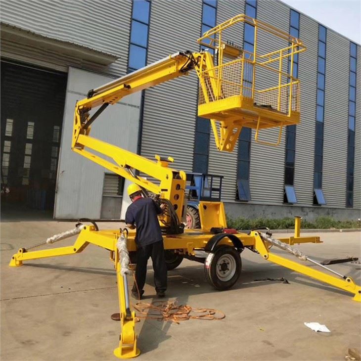 Veículo plataforma de trabalho aéreo boom lift