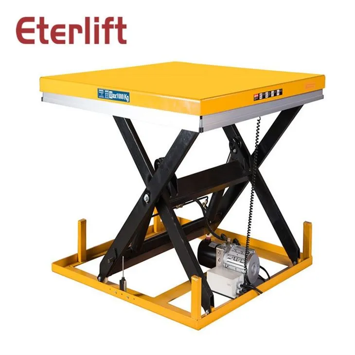 Plataformas elevatórias de tesoura estacionárias elétricas