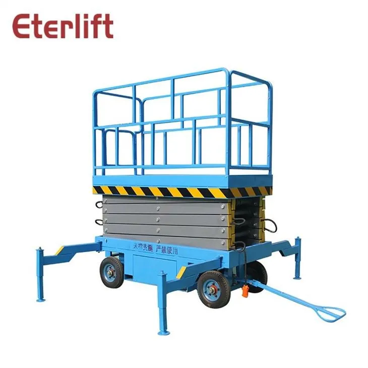 Movable Scissor Lift Platform For Aerial Working