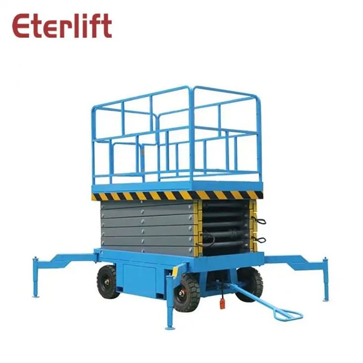Movable Scissor Lift Platform For Aerial Working