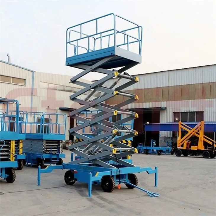 Movable Scissor Lift Platform For Aerial Working