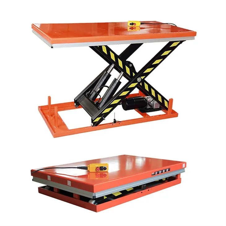 Tabela de elevação de 1000 kg de tesoura