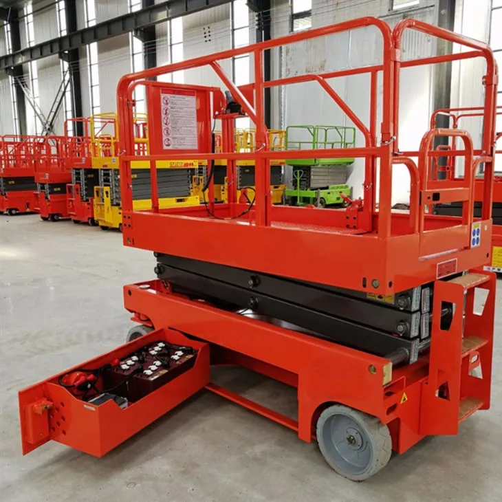 Elevadores elétricos autopropelidos de tesoura de 6 metros