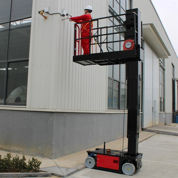 Elevador de mastro vertical autopropelido de 8 m-