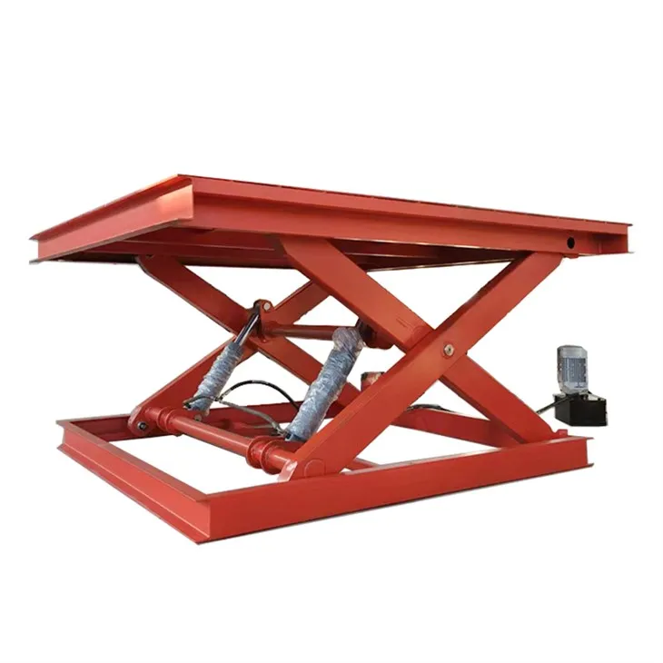 Tabela de elevador de tesoura estacionária industrial