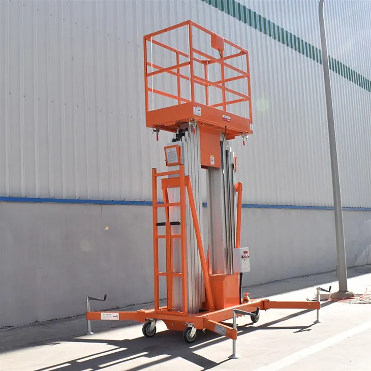 Empurre o elevador de mastro de alumínio