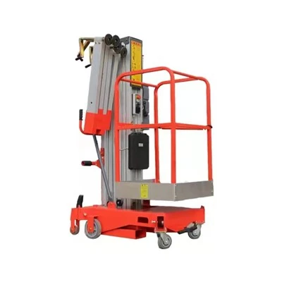 Plataforma de trabalho aéreo único elevador de mastro